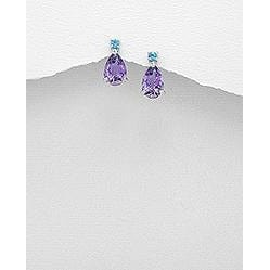 Multi Gemstone Earrings, Amethyst, topaz, garnet, citrine, peridot magnificent!、mySite、g9winljtr