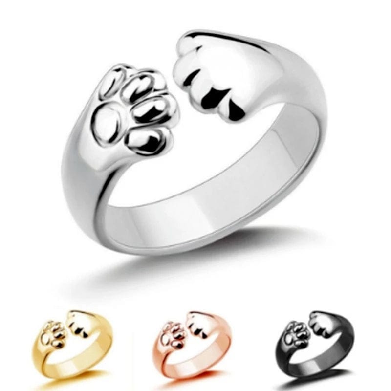 Paw Hugs Ring - Ladies Simple Fashion Jewelry Rings、mySite、g9winljtr
