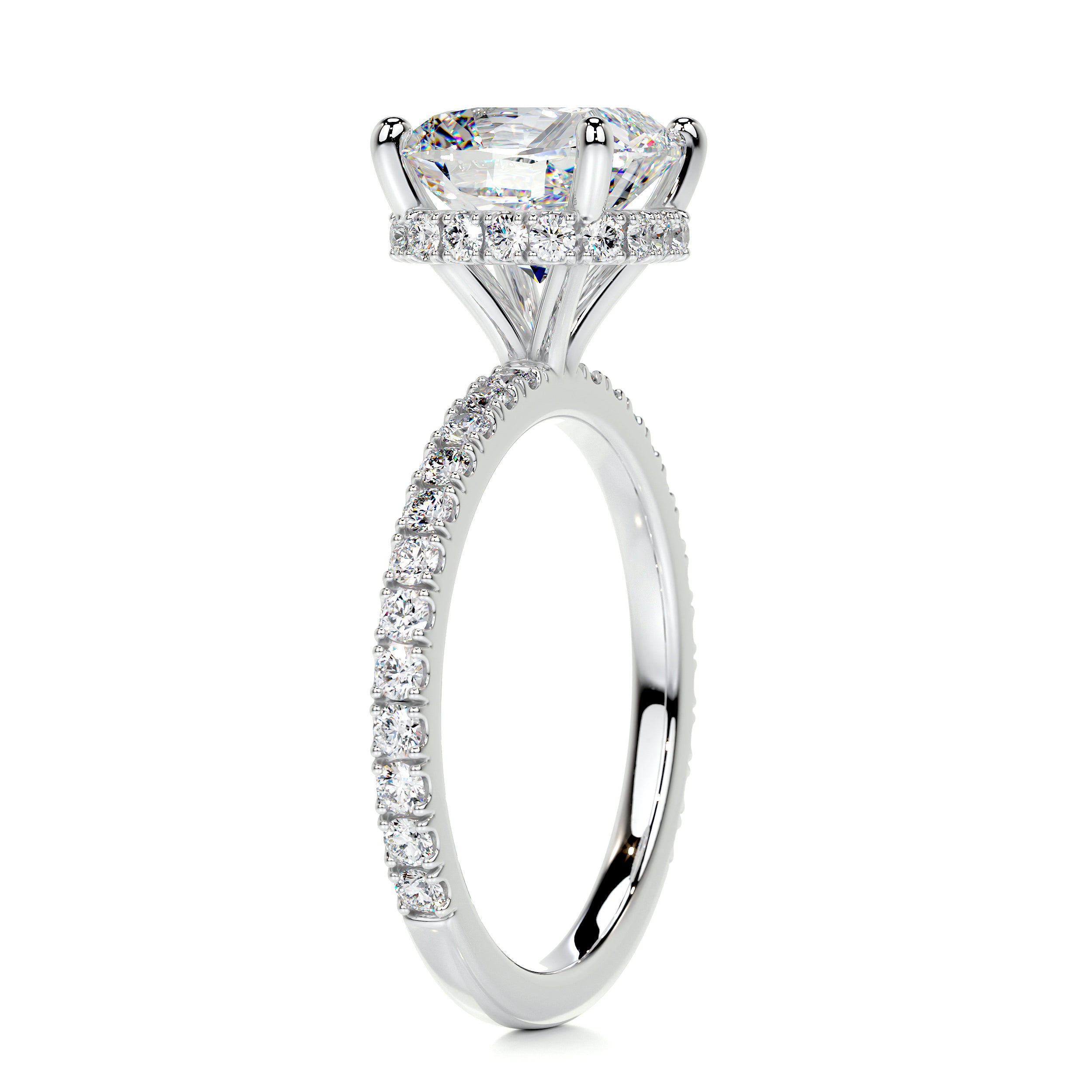 Madeline Moissanite & Diamond Ring -14K White Gold、mySite、hinf8tx79