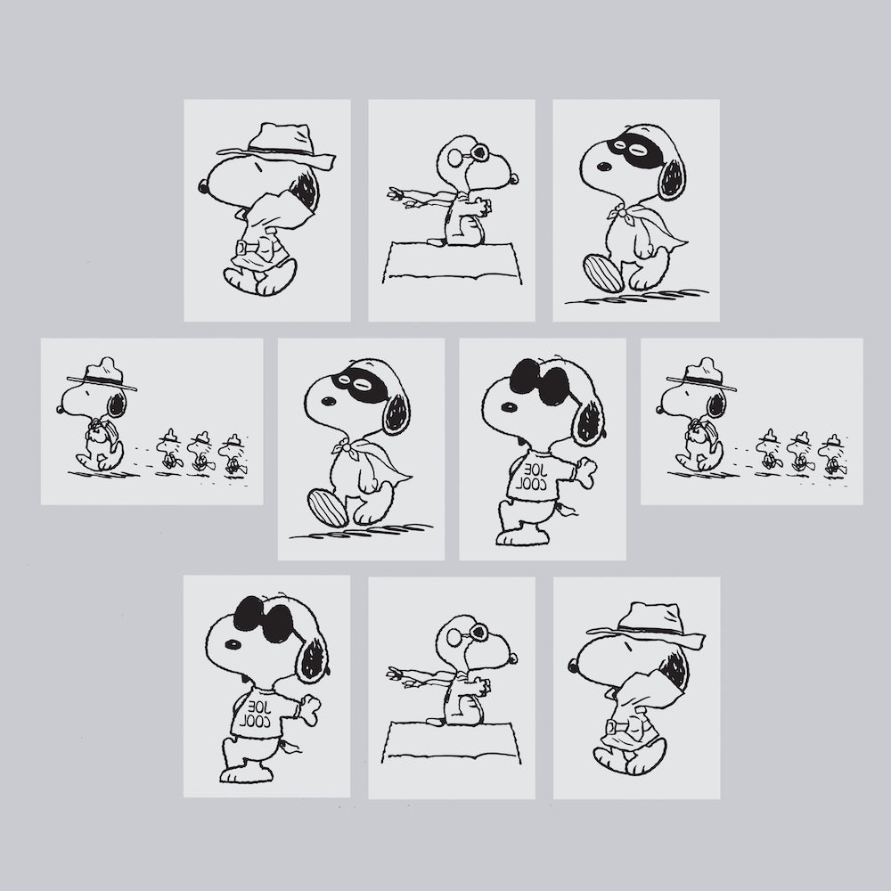  Peanuts Many Faces of Snoopy Tattly Temporary Tattoos Tiny Tin、mySite、ghnorth