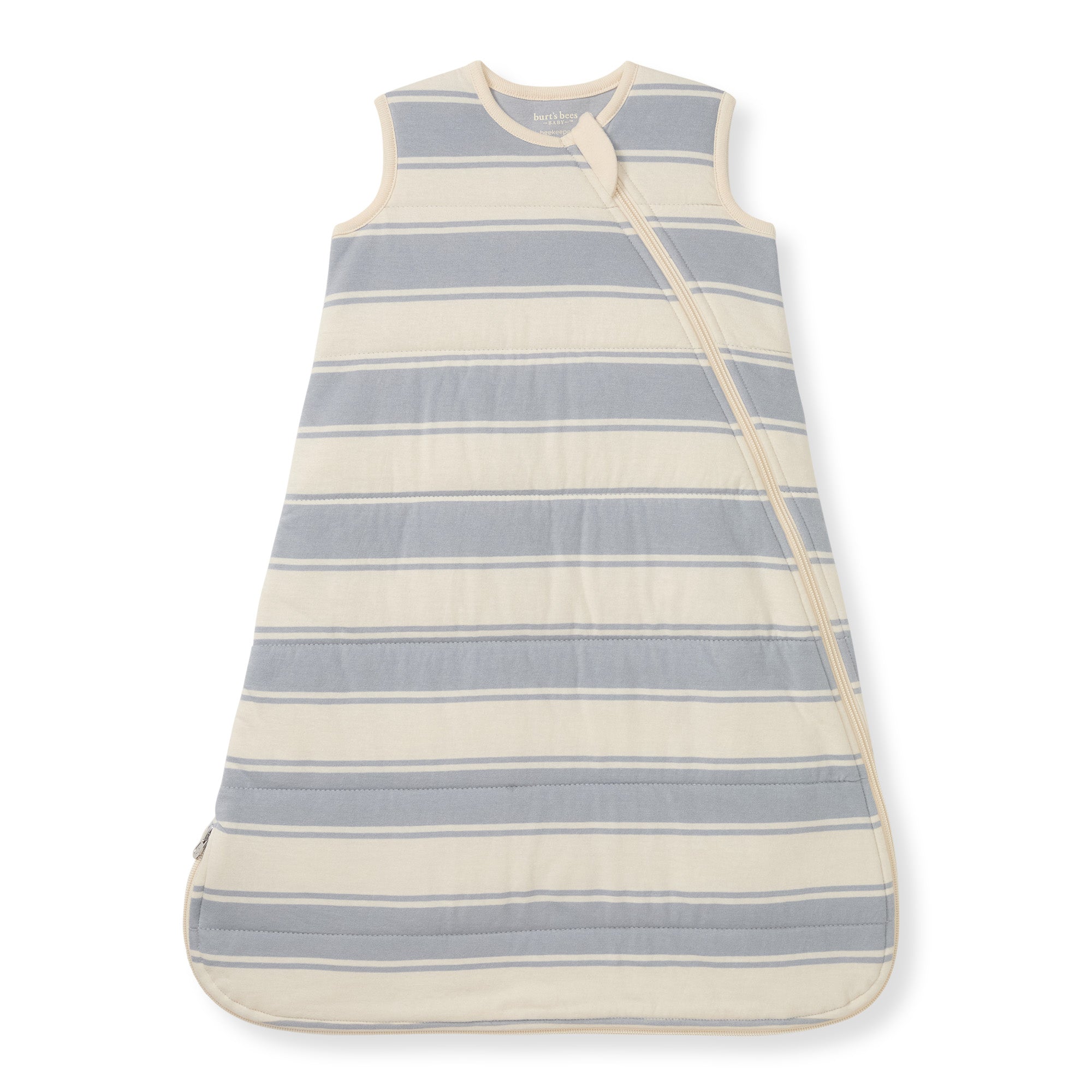 Rugby Stripe Organic Warmer Beekeeper™ Wearable Baby Blanket - Quarry、mySite、g9winljtr