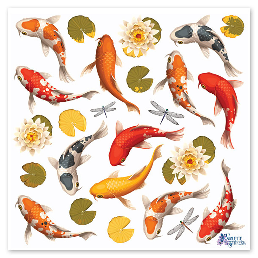  Koi Fish Stickers、mySite、ghnorth