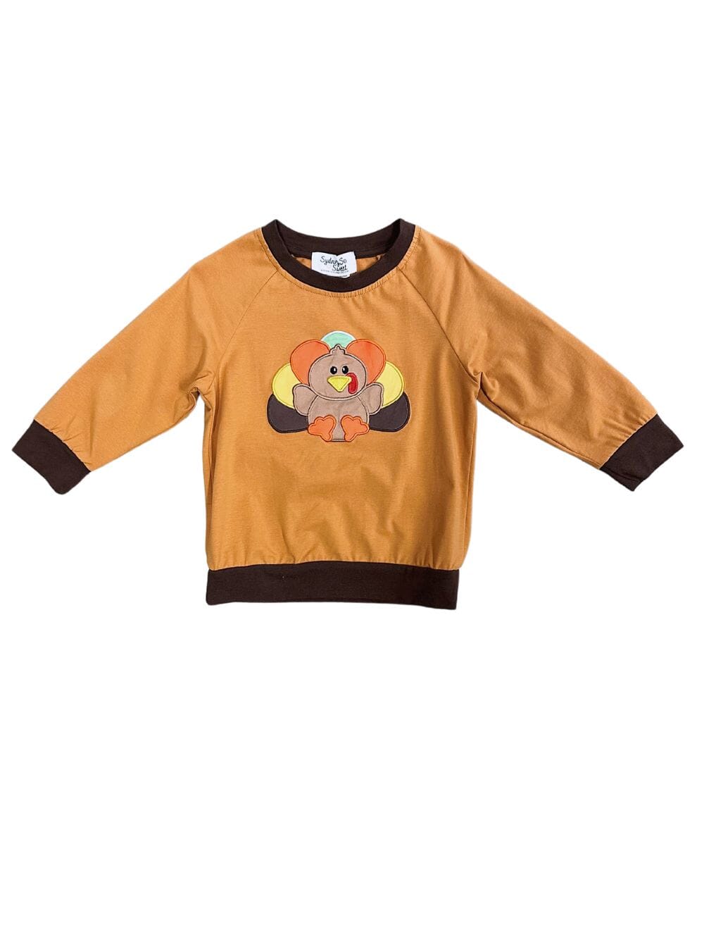 Little Turkey Boys Pumpkin Orange Pullover Top、mySite、camillekostekn