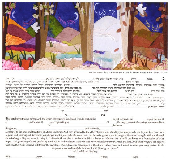  Seasons Ketubah by Jackie Olenick、mySite、elrpsem3k