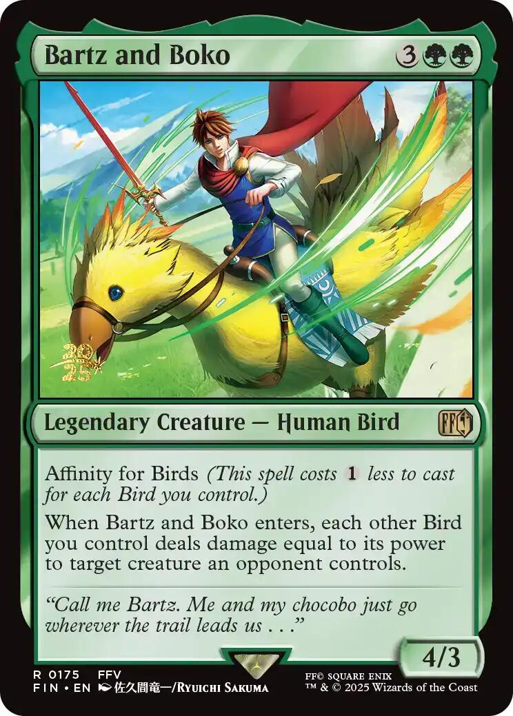 Bartz and Boko FINAL FANTASY Prerelease Promo、mySite、waistdrama
