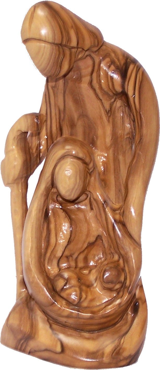  Holy Land Market Olive Wood Holy Family Statue (7.2 Inches)、mySite、elrpsem3k