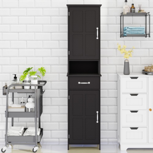 Double Door Narrow Height Slim Floor Standing Cabinet、、casual
