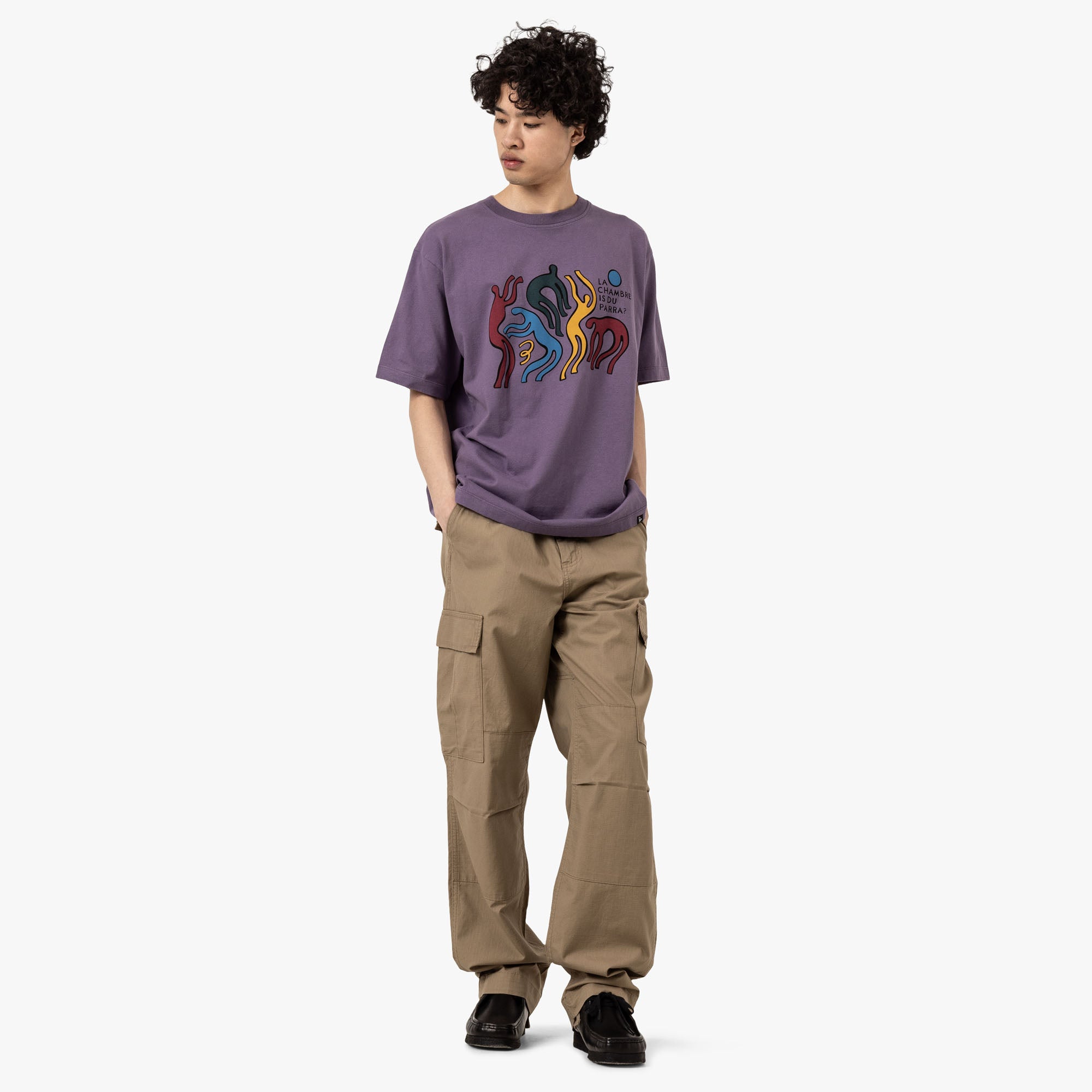  by Parra La Chambre Nuit T-Shirt Purple、mySite、merchandisen