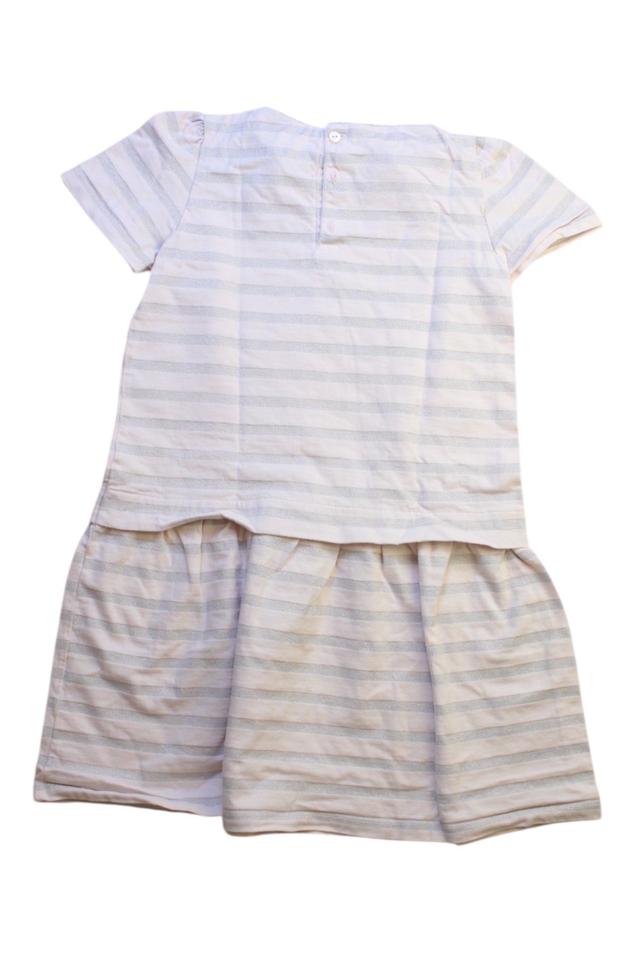 The Little White Company Striped Short Sleeve Dress 5-6T、mySite、g9winljtr