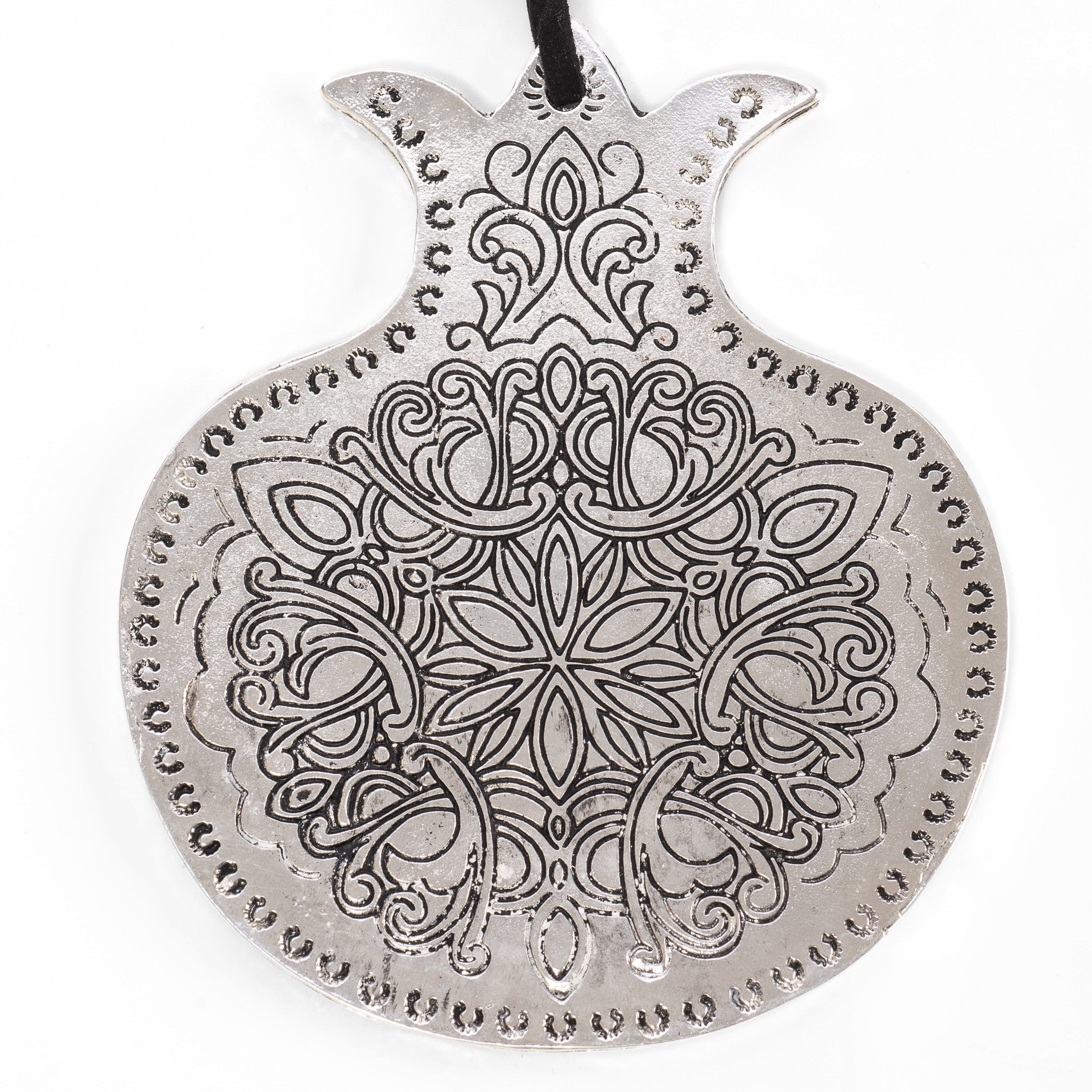 Handmade Moroccan Pomegranate Wall Hanging by Israel Museum - Silver、mySite、topwebapps