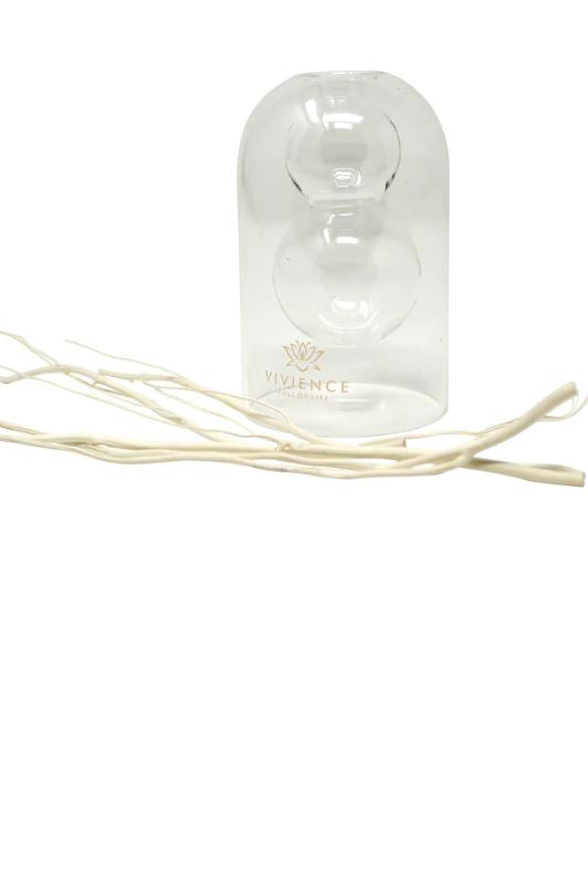  Clear Reed Diffuser with White Circular Inlay、mySite、elrpsem3k