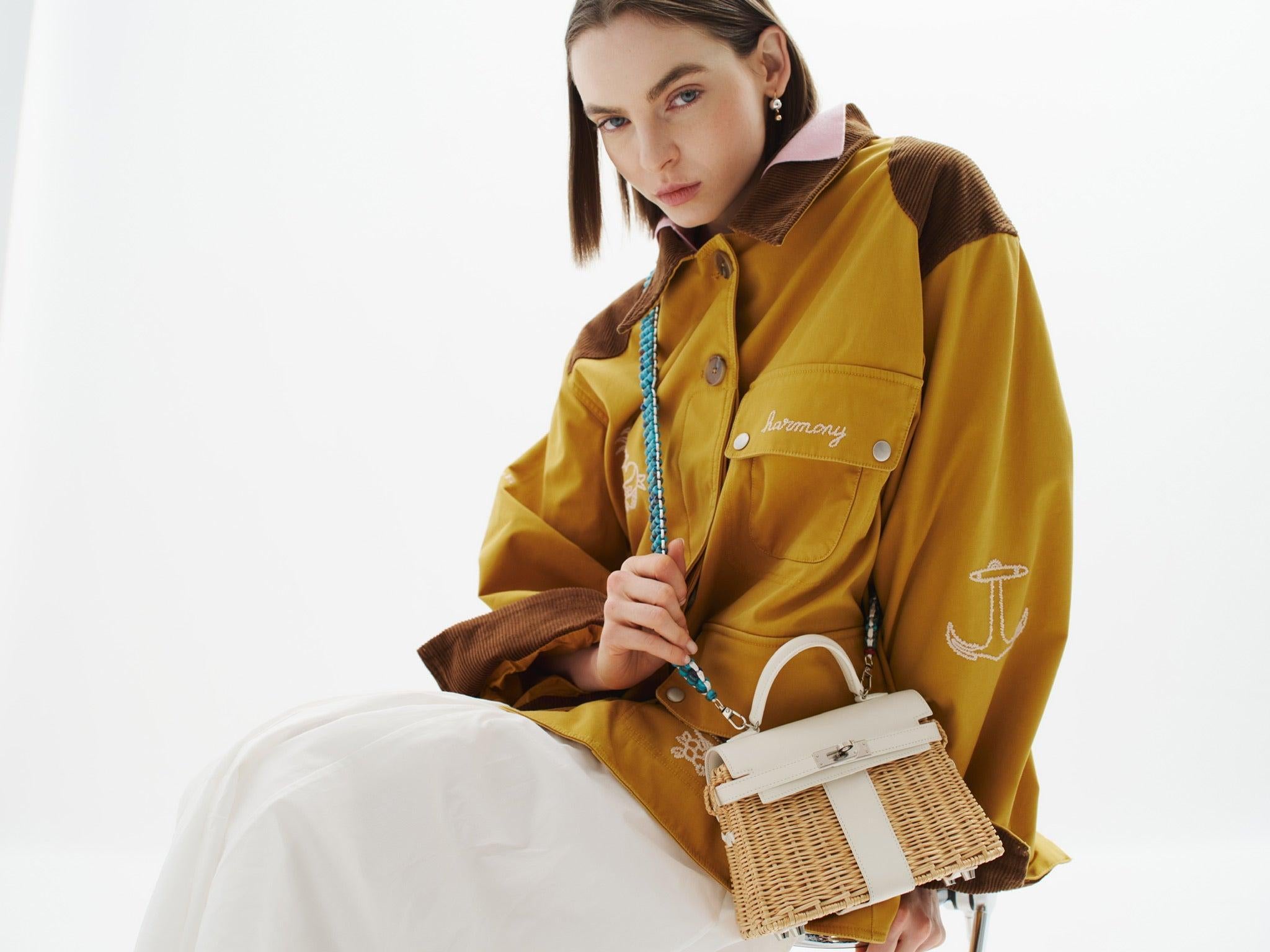 Hermès Kelly 20 Mini Picnic White, Swift & Osier Wicker Palladium Hardware、mySite、garminoutage.com