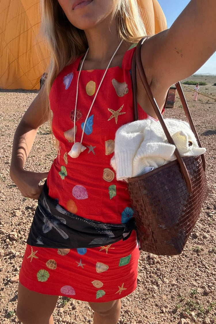 Red Shell Ioana Mini Dress Petite、mySite、solidvoid