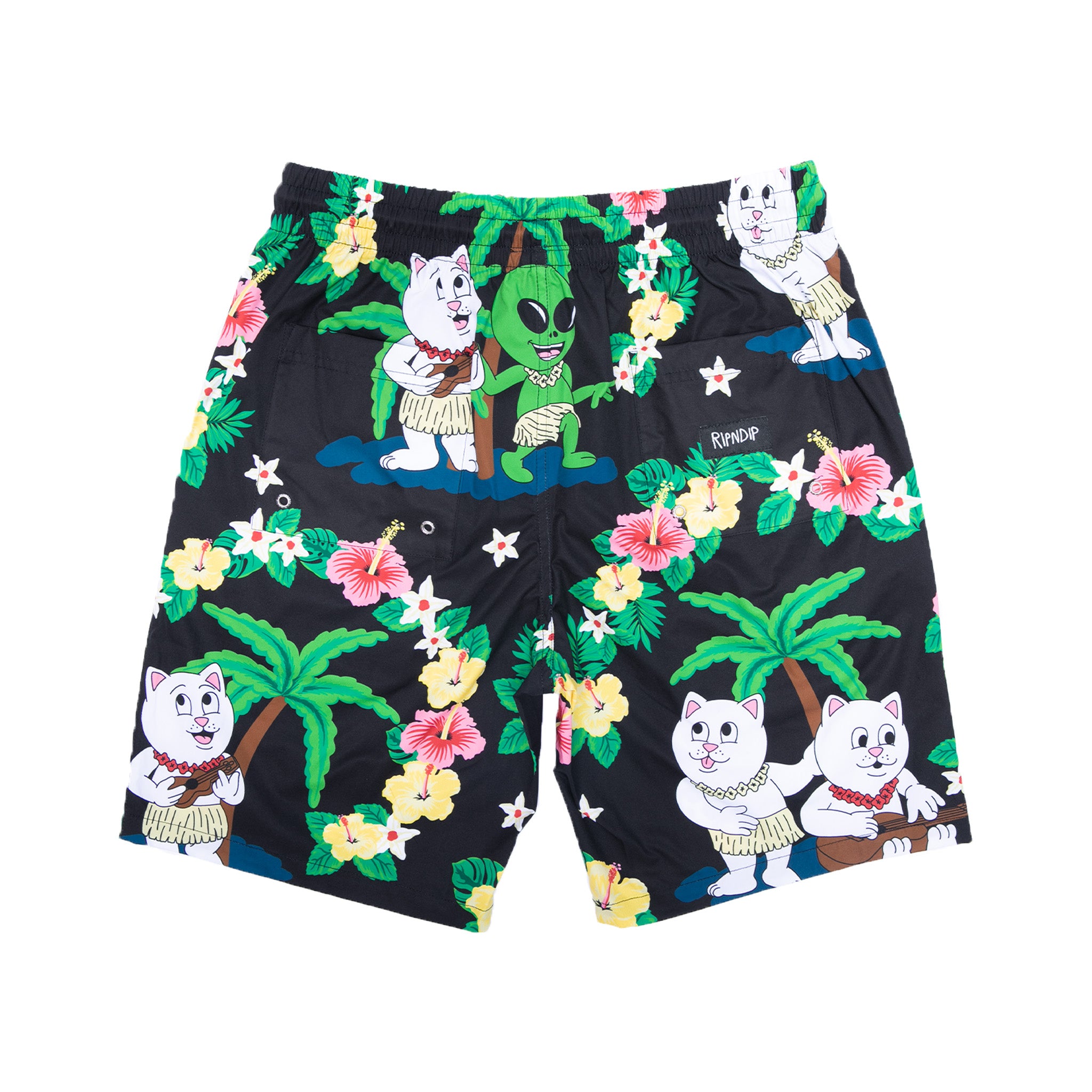  Aloha Nerm Swim Shorts (Black)、mySite、merchandisen