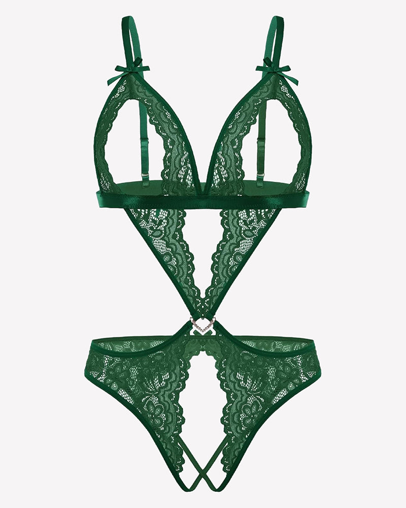 Lace Deep V Teddy Bodysuit、mySite、bengalsvssteelers