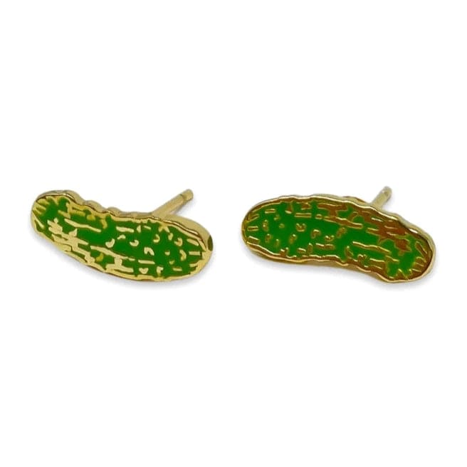 Pickle Enamel Stud Earrings、mySite、topwebapps