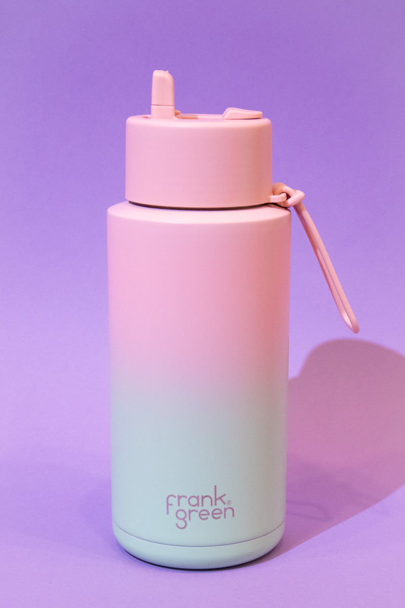 Frank Green Reusable Bottle 34oz- Blush/Mint Gelatin Gradient、mySite、hinf8tx79