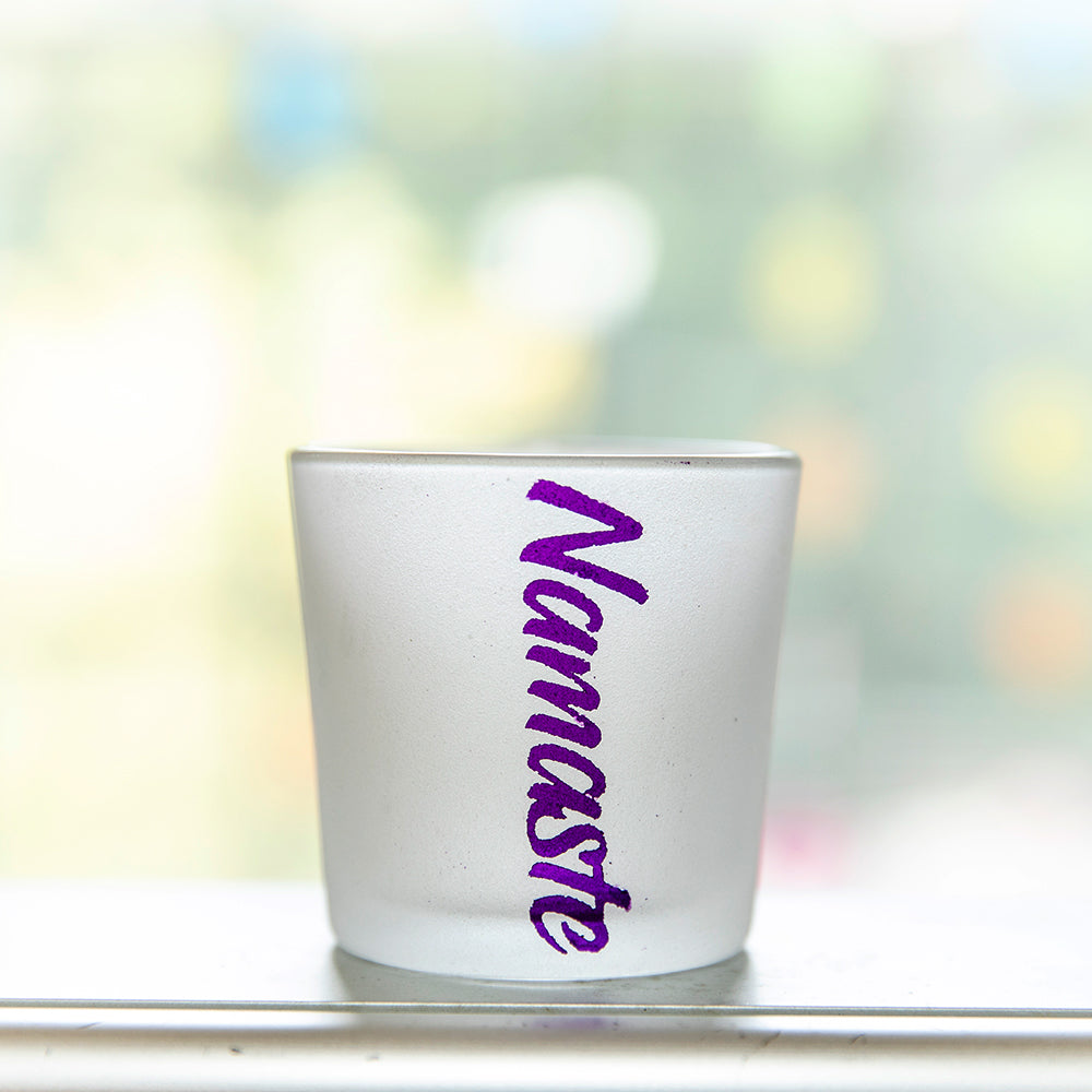 Frosted Glass Votive Candle Holder、mySite、topwebapps