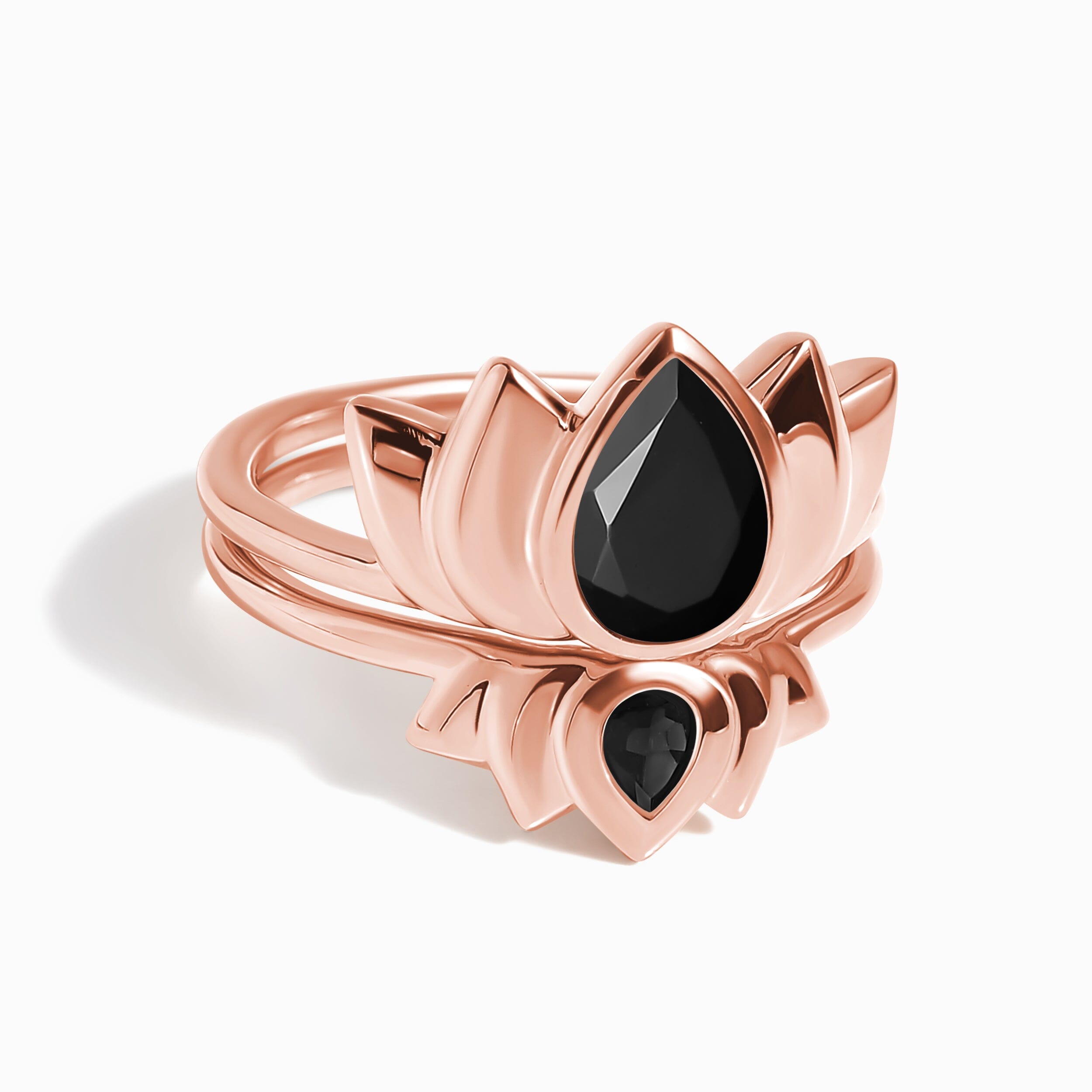 Black Obsidian Rings - Sacred Lotus Strength Set、mySite、hinf8tx79