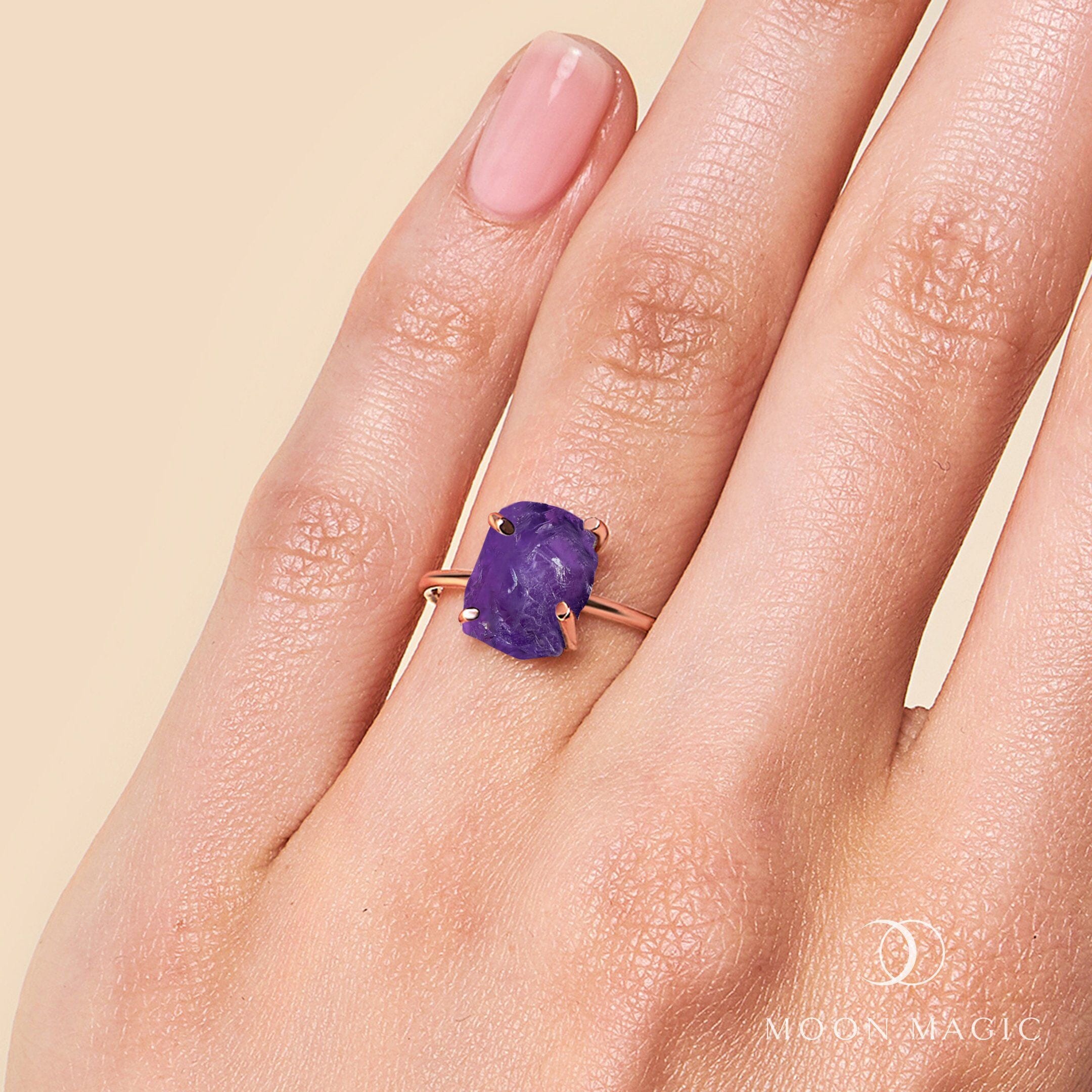 Raw Crystal Ring - Petite Amethyst、mySite、hinf8tx79