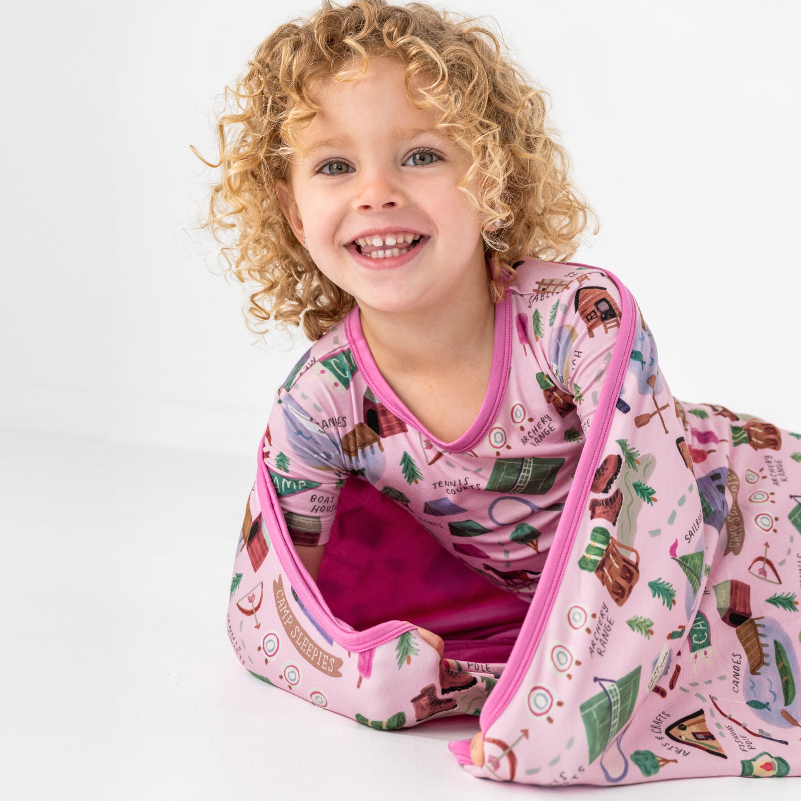 Pink Camp Sleepies Large Cloud Blanket®、mySite、g9winljtr