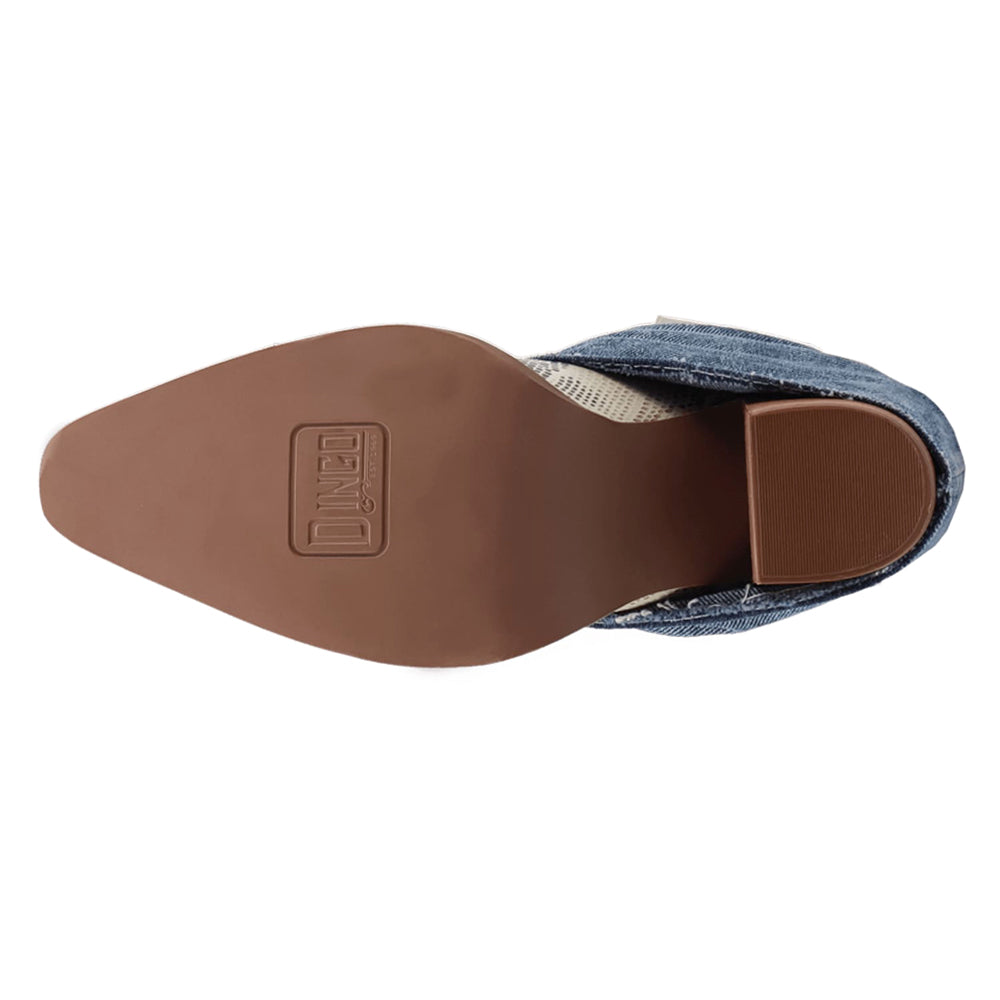 Denim Dream Snake Snip Toe Cowboy Booties、mySite、gtrtttuynbv