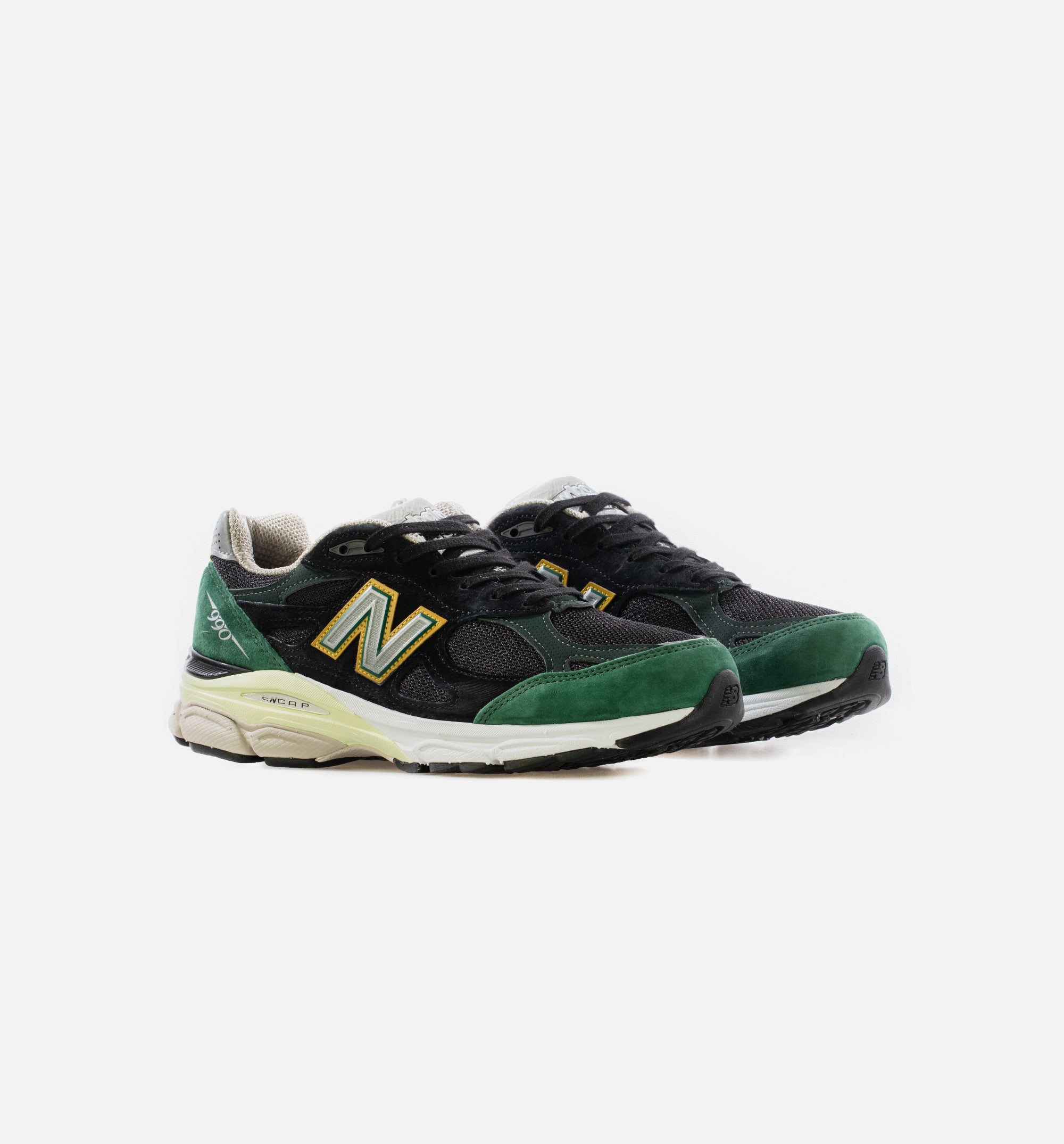 Made in USA 990v3 Mens Running Shoe - Black/Green/White、mySite、dreamappss
