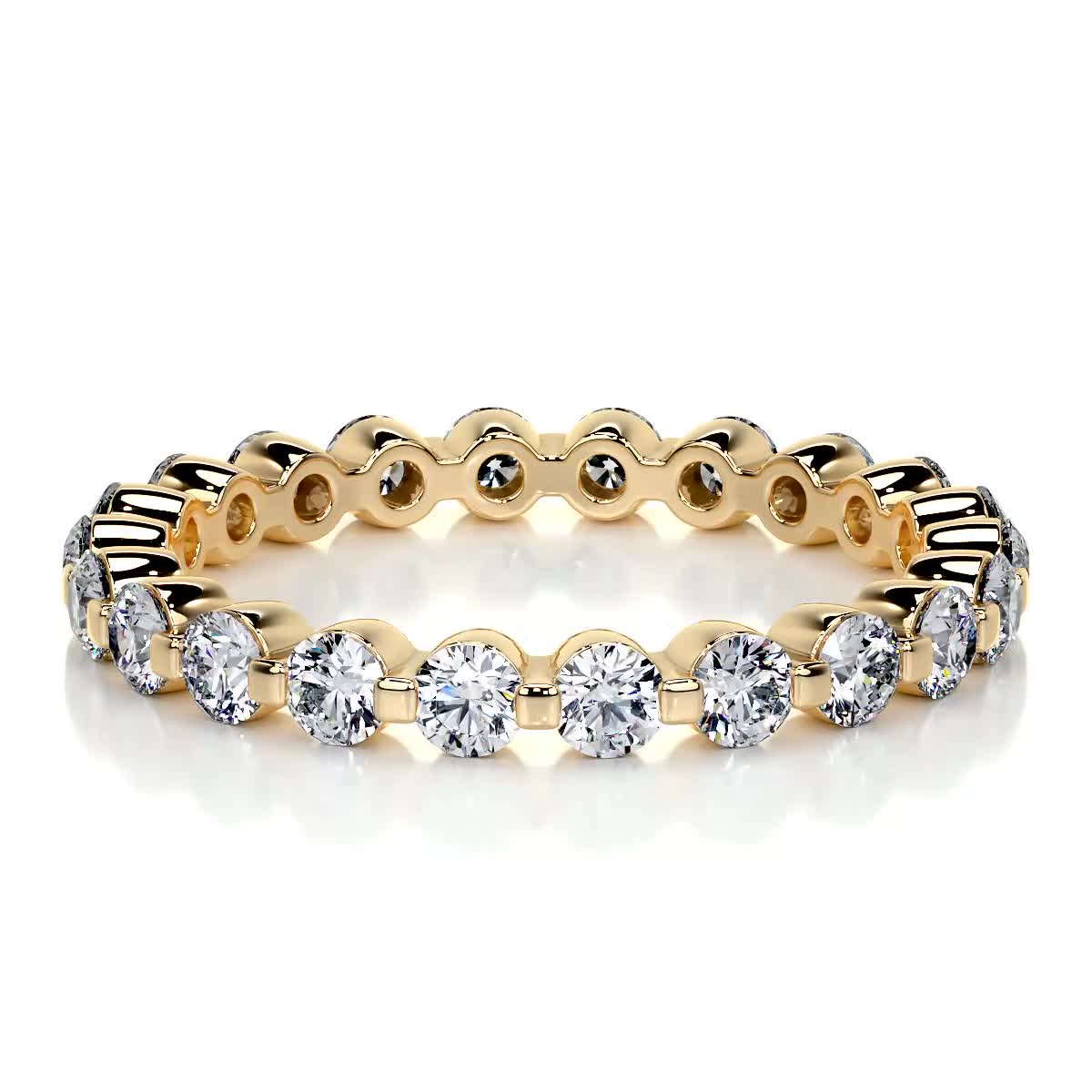 Josie Eternity Wedding Ring (1 Carat) -18K Yellow Gold、mySite、hinf8tx79