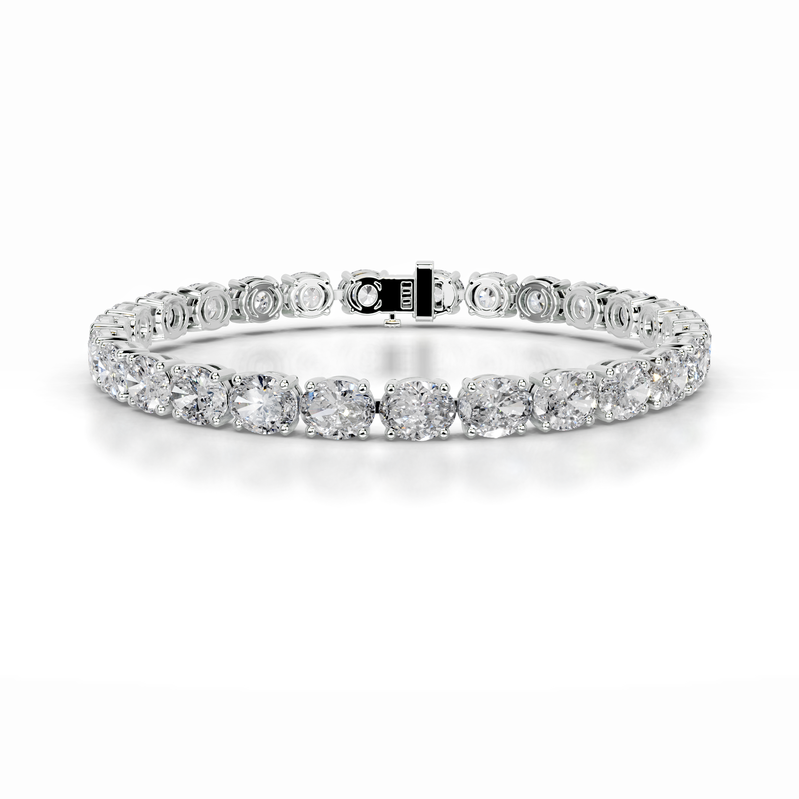 Ruth Lab Grown Diamond Tennis Bracelet (15 Carat) -18K White Gold、mySite、hinf8tx79