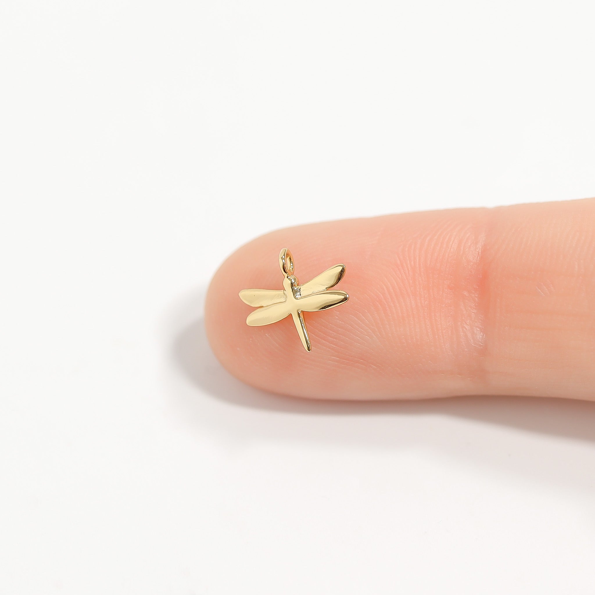 .925 Sterling Silver Dragonfly Charm for Permanent Jewelry / PMJ1024、mySite、dreamappss