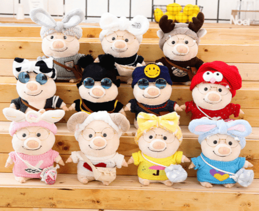 Plush Piggy Dress Up Dolls, 3 Sizes, SM to LARGE, Cutest Piggy EVER! *、mySite、g9winljtr