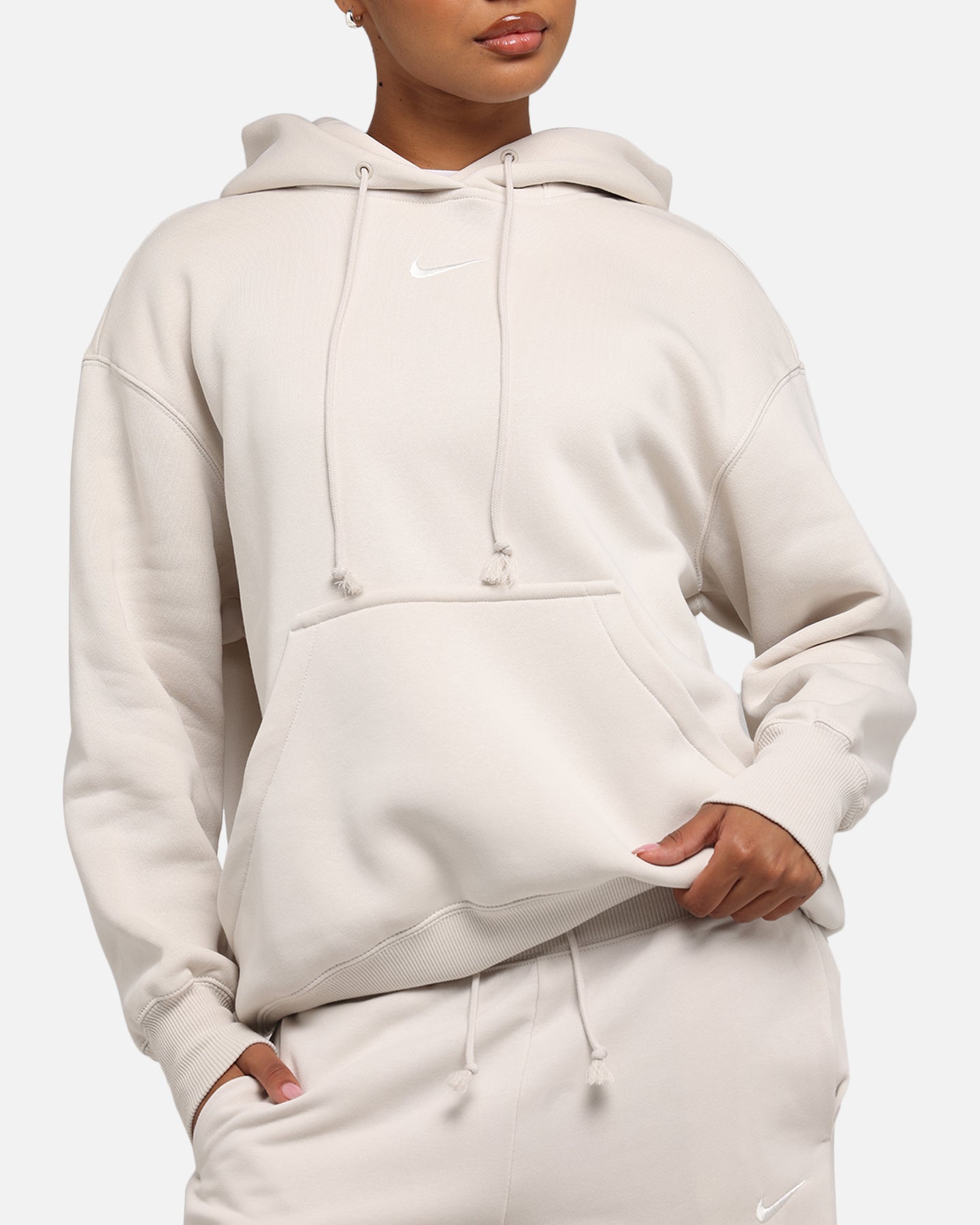 Nike Women's Sportswear Phoenix Fleece Oversized Pullover Hoodie Lt Orewood Brown/Sail、mySite、zt4zffjzw