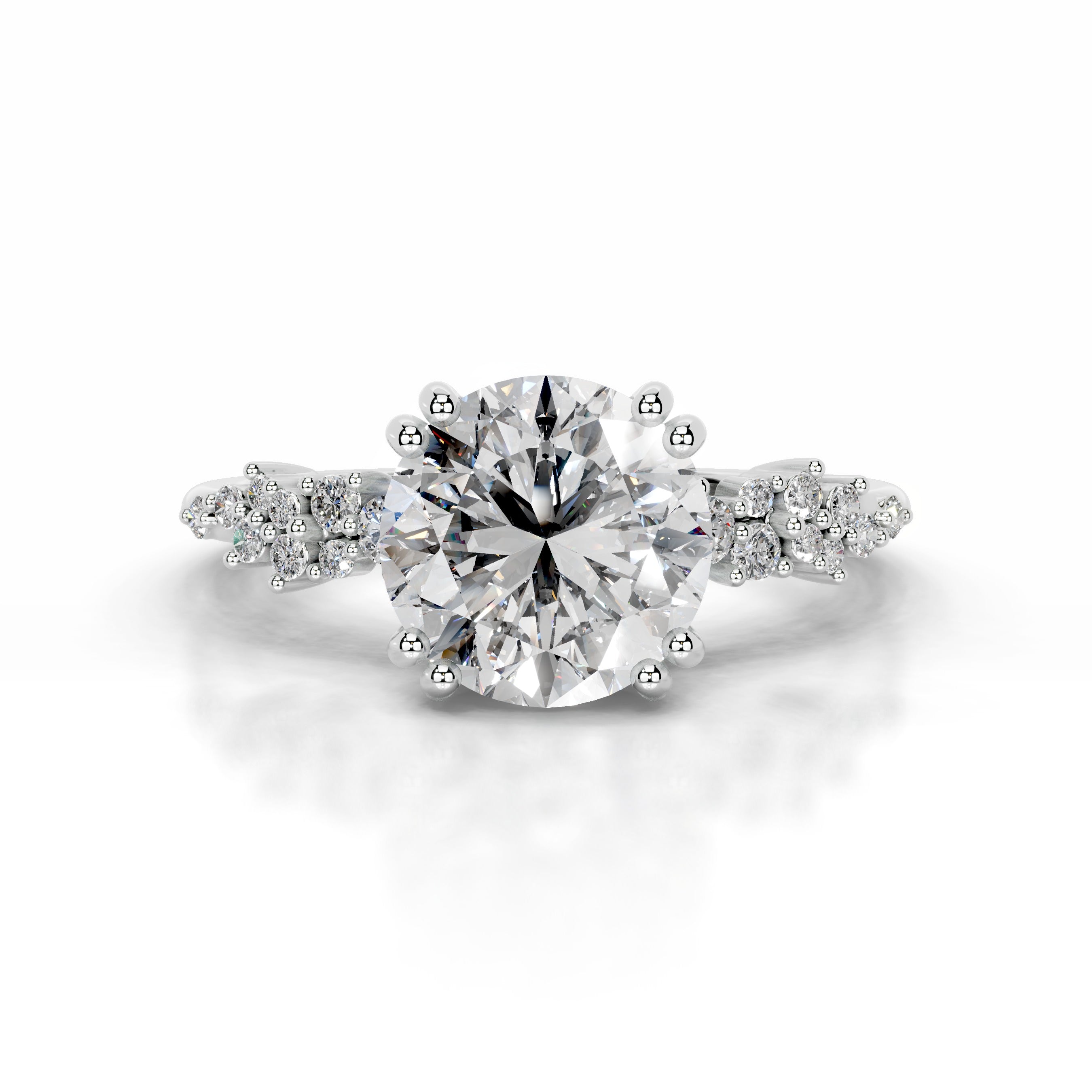 Emaline Diamond Engagement Ring - 14K White Gold、mySite、hinf8tx79