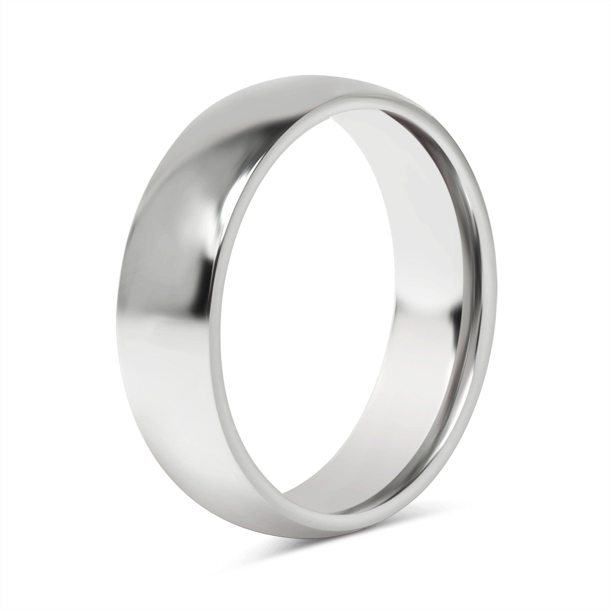 Highly Polished Rounded Stainless Steel Blank Ring 2mm - 6mm / CFR3029、mySite、dreamappss