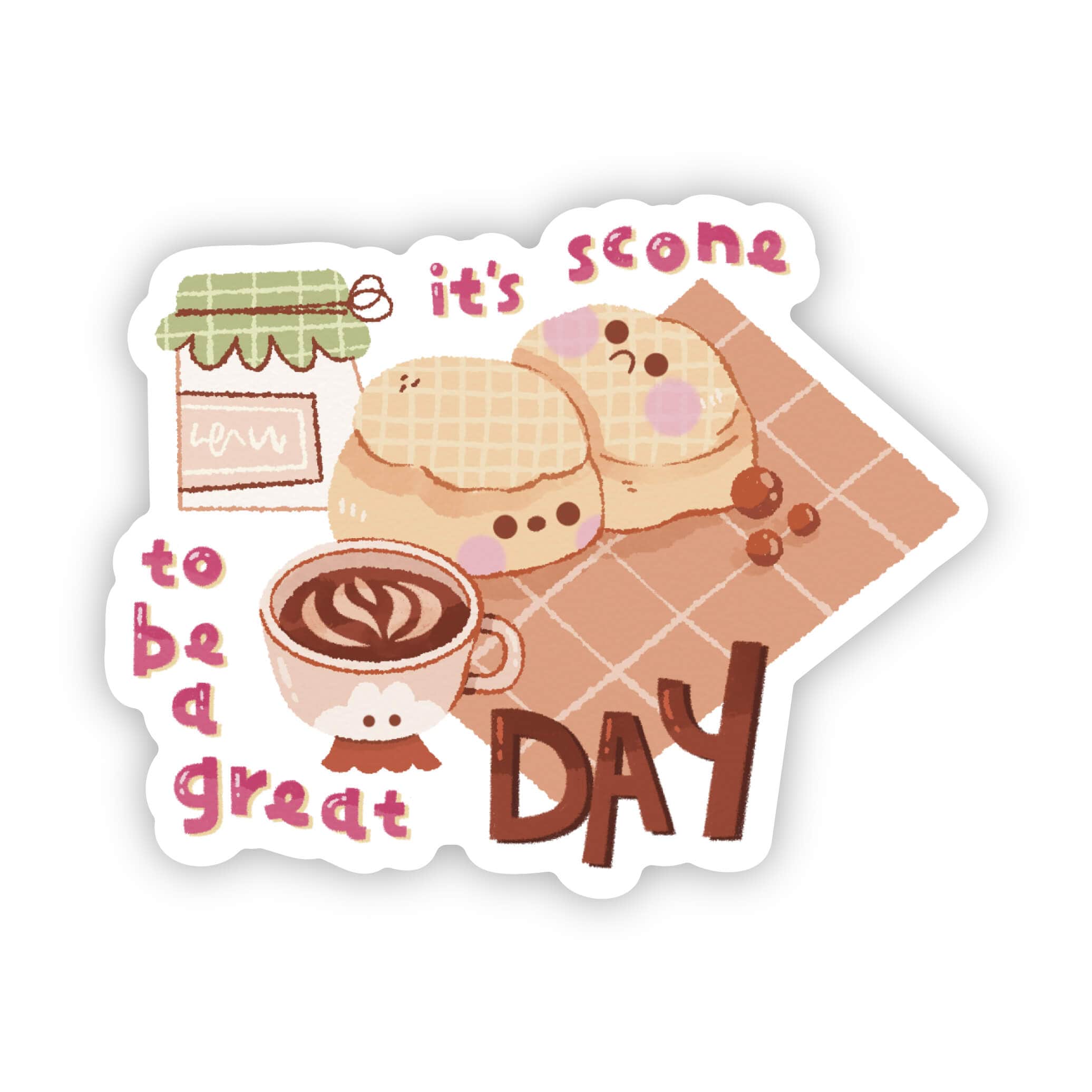  It's scone to be a great day sticker、mySite、ghnorth