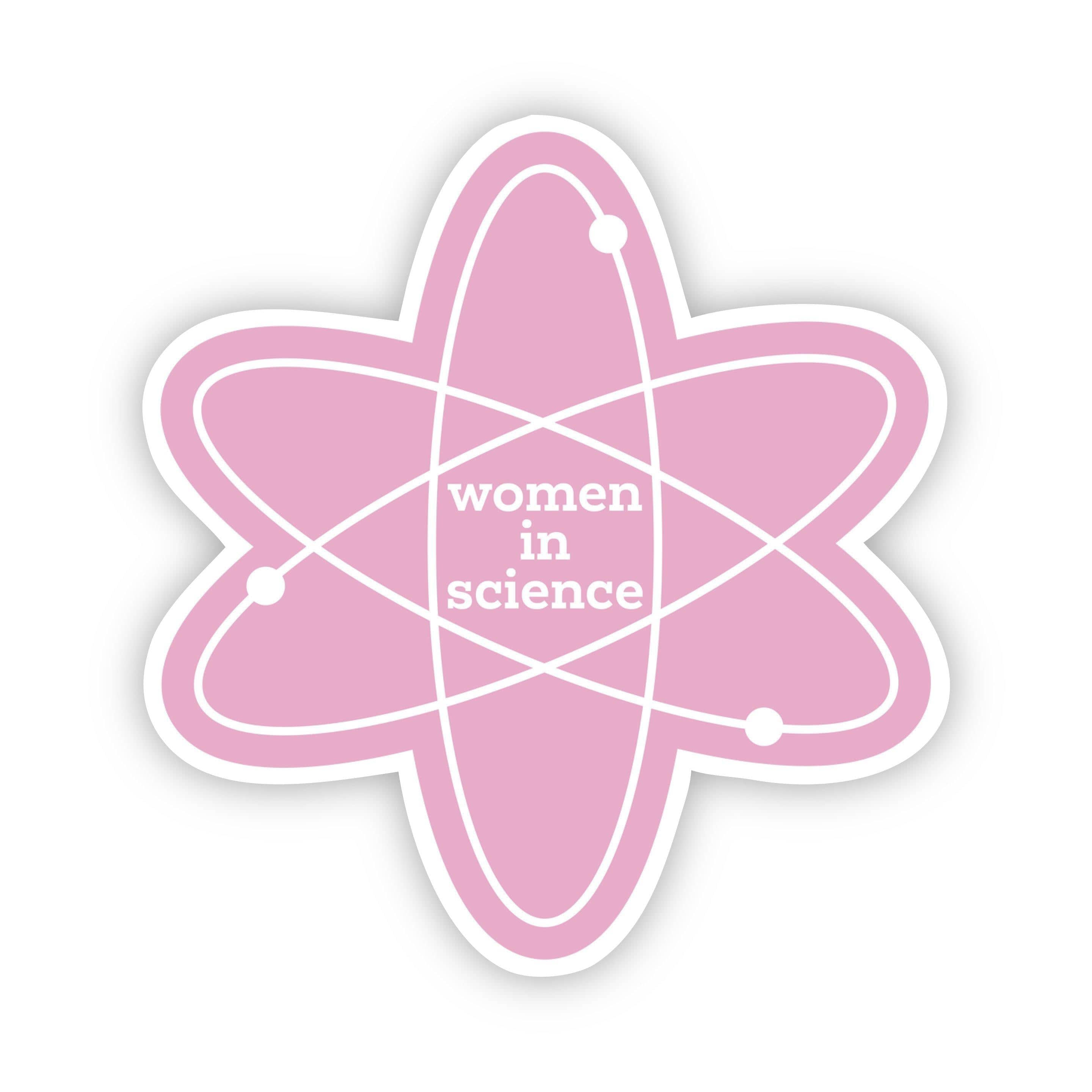  Women in Science Light Pink Sticker、mySite、elrpsem3k