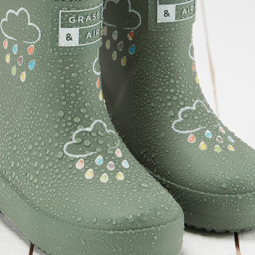  Grass & Air Colour-Revealing Wellies - Khaki Green、mySite、merchandisen