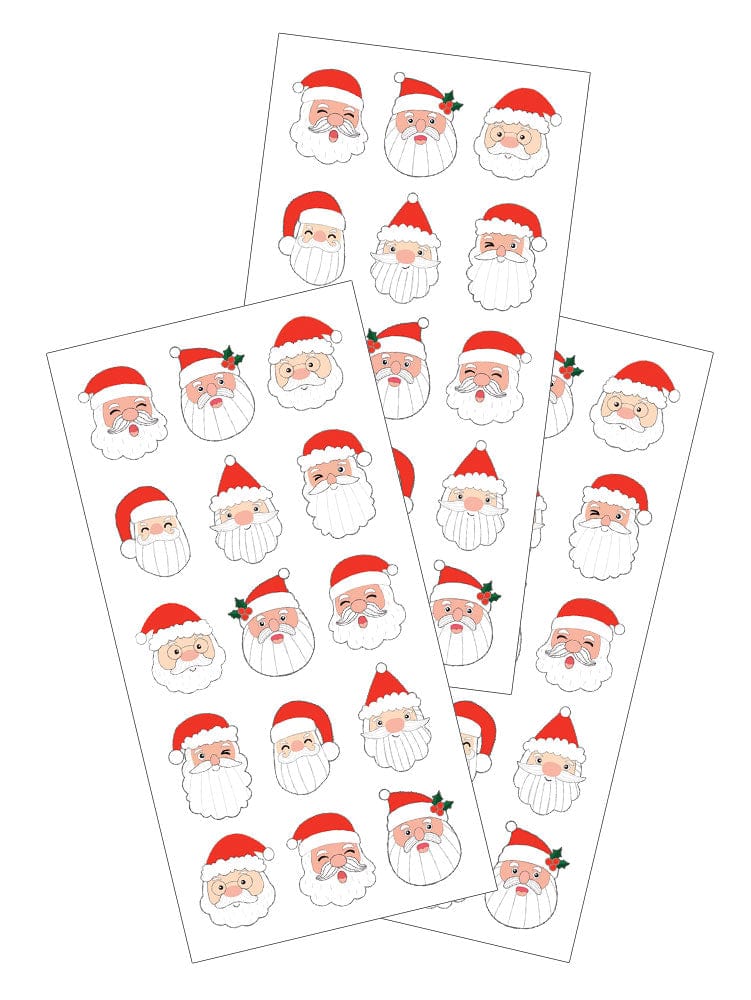  Decorative Stickers - Santa Claus Faces、mySite、ghnorth