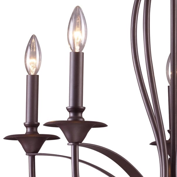Medford 5-Lght Chandelier Oiled Bz、mySite、g9winljtr