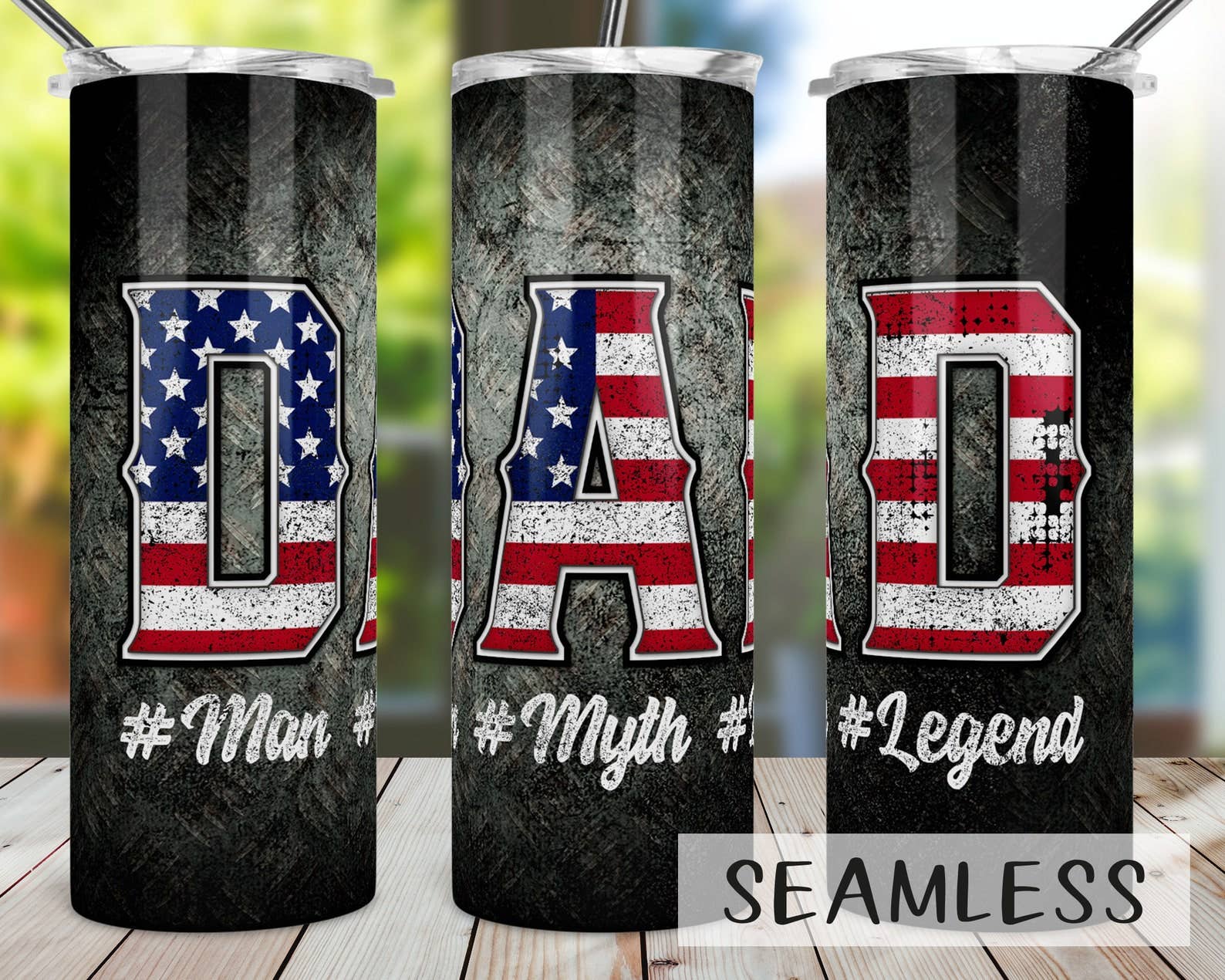 Patriotic Gift for Dad Tumbler, Fathers Day Gift、mySite、g9winljtr