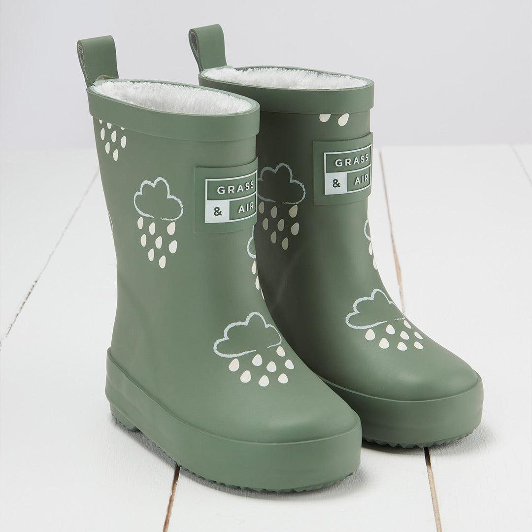  Grass & Air Colour-Revealing Wellies - Khaki Green、mySite、merchandisen