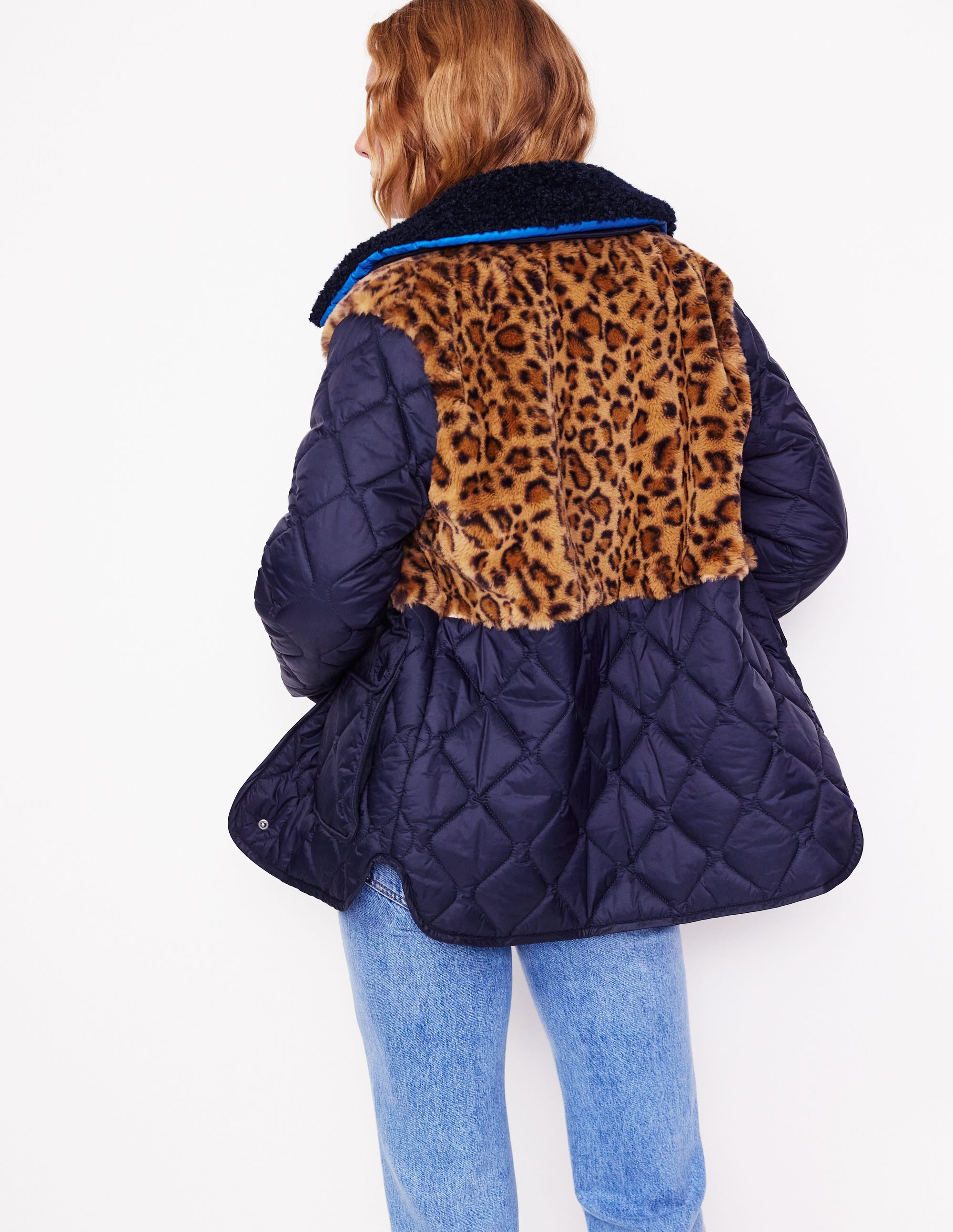  Chester Quilted Borg Coat-Navy, Leopard、mySite、ashleygrahame