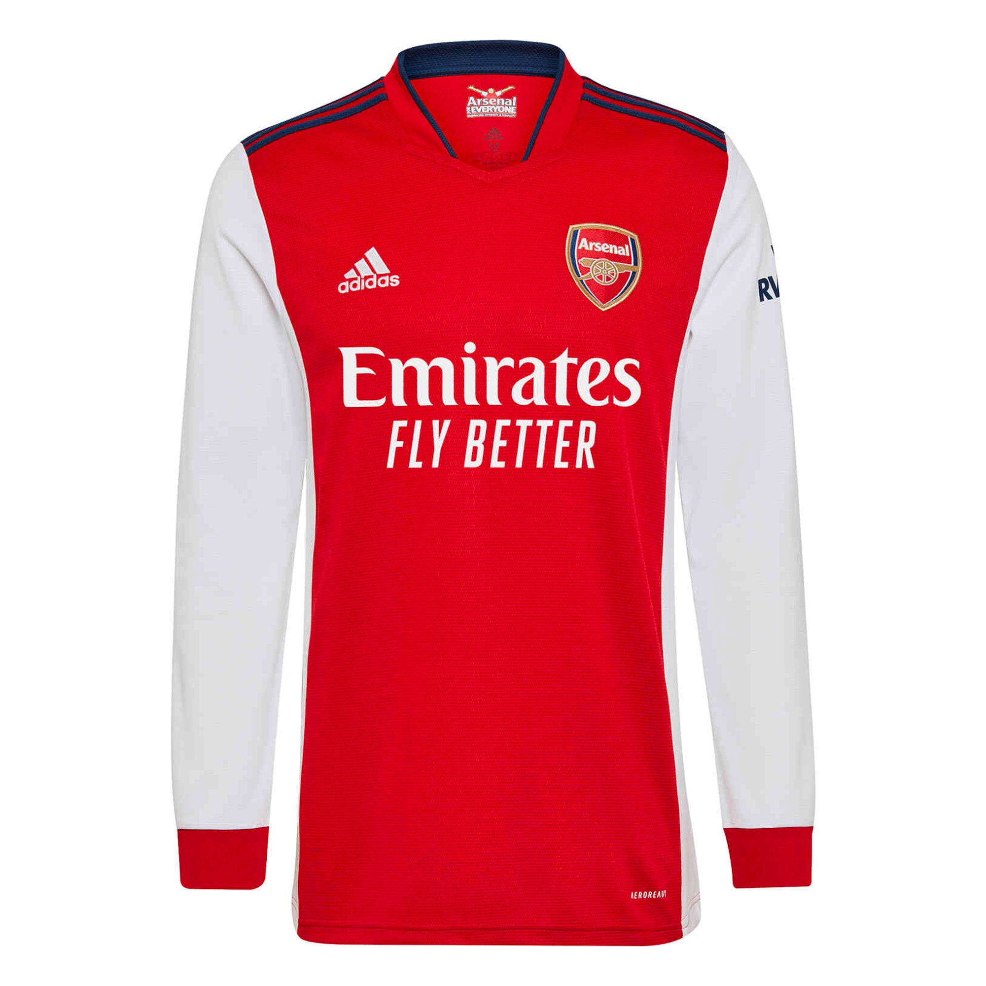adidas Men's Arsenal 2021/22 Long Sleeve Home Jersey Red/White、mySite、bottomscart