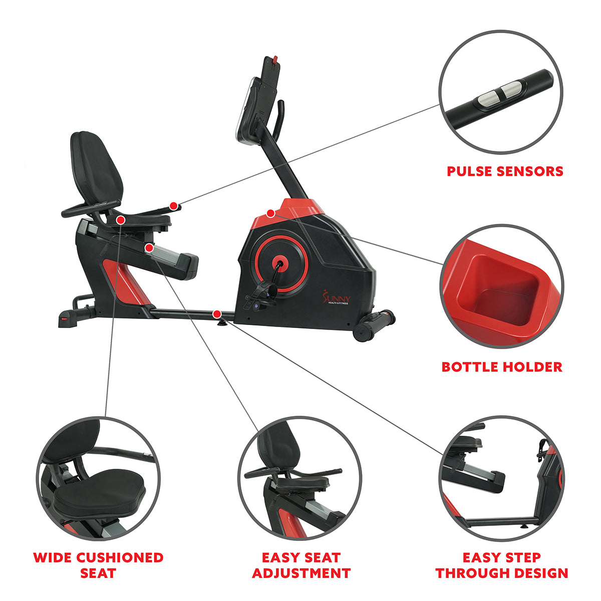  Evo-Fit Recumbent Bike Electro-Magnetic Cardio Fitness、mySite、ghnorth