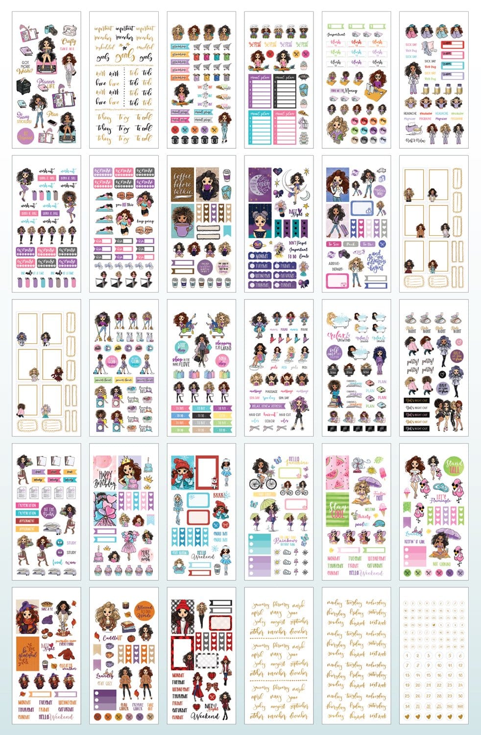  Planner Stickers Book - Planner Girl、mySite、ghnorth