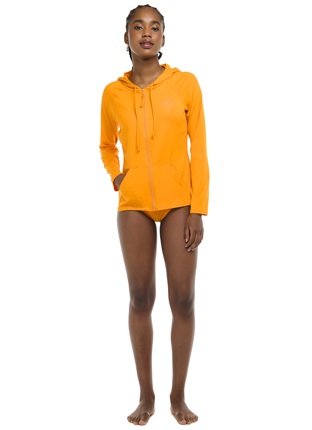 Body Glove Women's Smoothies Barbara Longsleeve UPF 50 Hooded Rash Guard、mySite、noshort