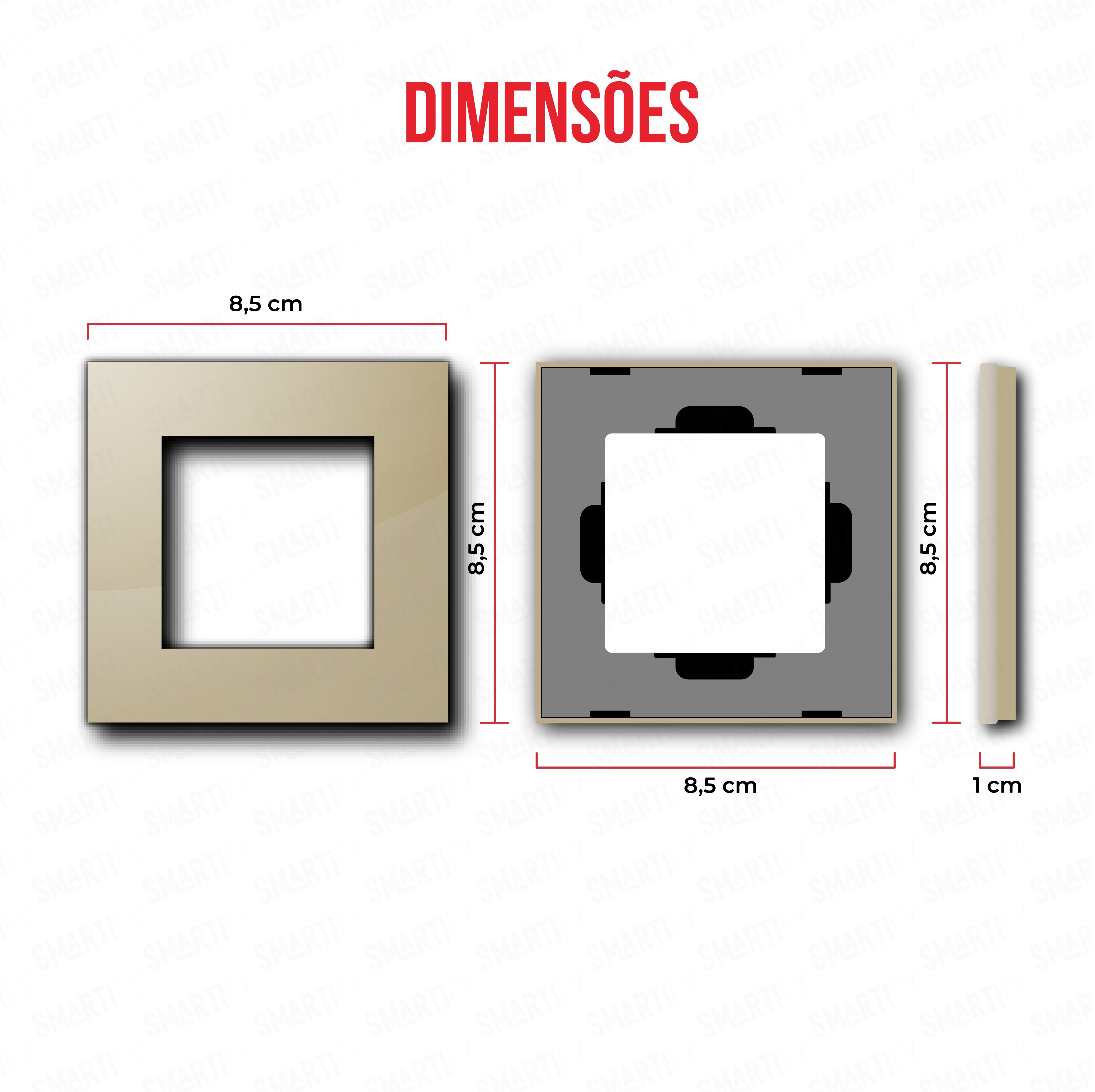 Smartify vPRO Moldura Simples Dourado - SYPE100DR、mySite、fannypackpong