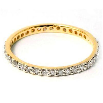 Genuine Diamond Eternity Rings in Solid 10K Yellow Gold Size 7 .18ct、mySite、g9winljtr