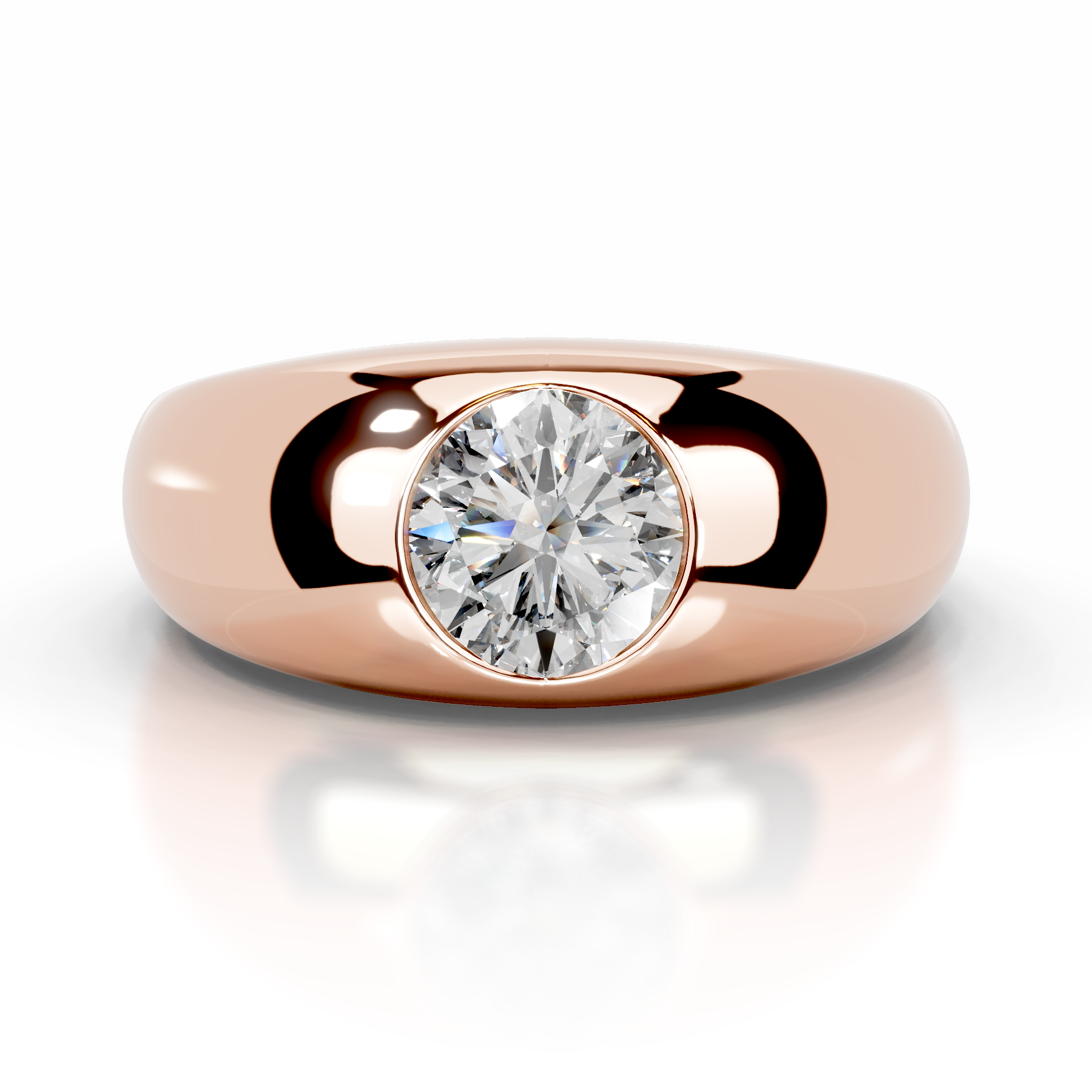 Jayla Lab Grown Diamond Ring (1 Carat) -14K Rose Gold、mySite、hinf8tx79
