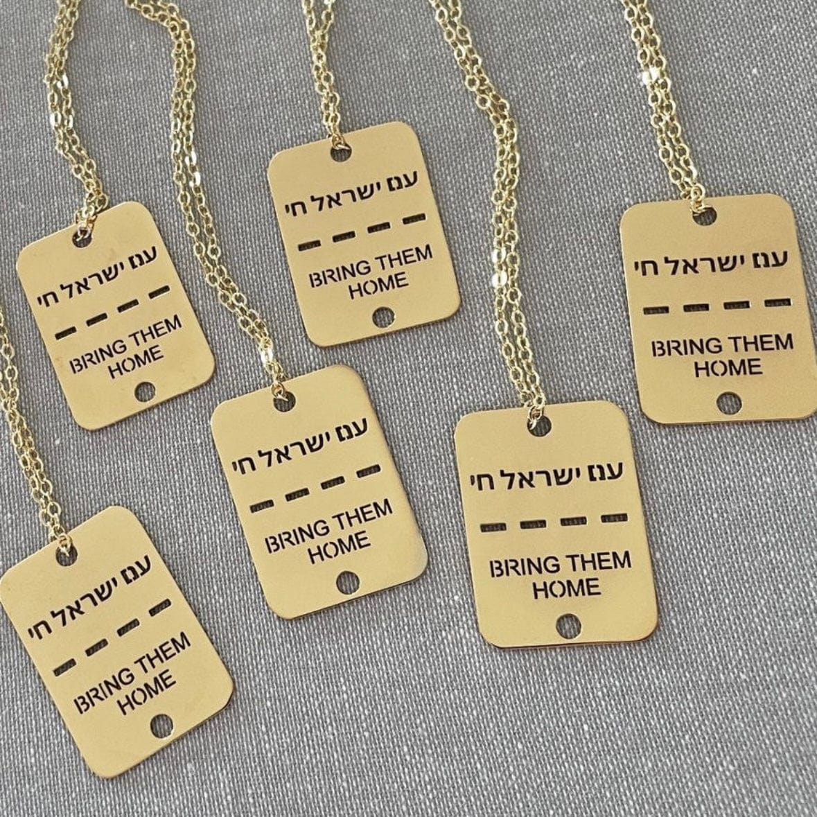 Bring Them Home Tag Necklace - (Sterling Silver or Gold-Plated) 100% of Profits Donated、mySite、topwebapps